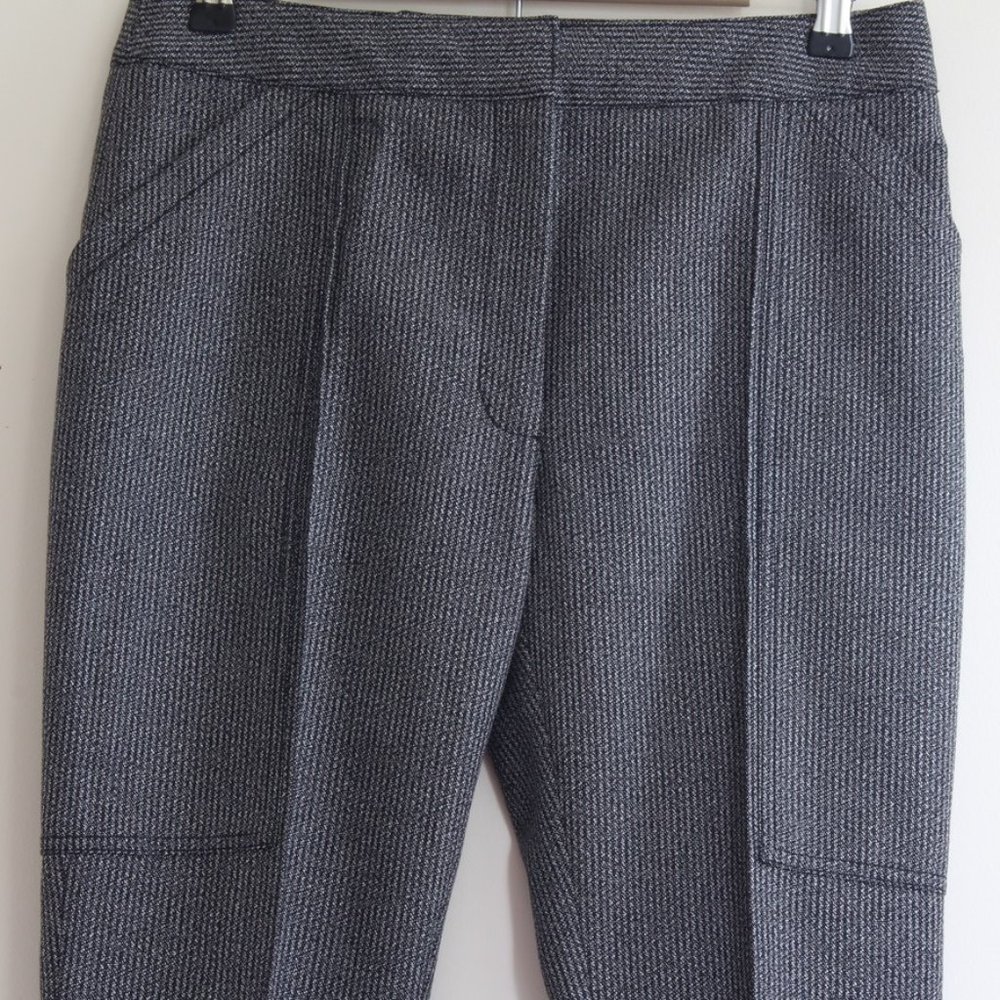 Stella McCartney dress pants wool and cotton birdseye size 40 seam down middle‎